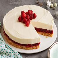 No-Bake White Chocolate Cheesecake with Cranberry_image