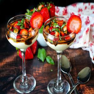 Balsamic Strawberries w/ Honey Vanilla Ricotta_image