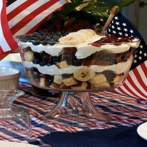 Red White and Blue Trifle image