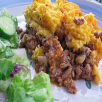 Pastel De Choclo (Beef Casserole With Corn Batter Topping)_image
