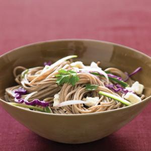Cold Soba Salad with Feta and Cucumber image