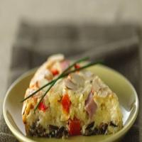 Impossibly Easy Country Dijon Wild Rice and Ham Pie image