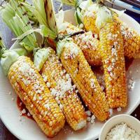 Grilled Corn on the Cob with Chili-Lime Butter and Cotija Cheese image