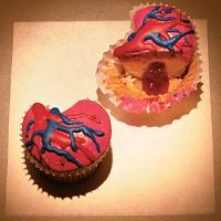 Bleeding Heart Cupcakes image