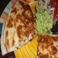 Chicken and Poblano Quesadillas With Guacamole_image