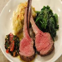 Salt and Pepper Crusted Rack of Lamb with Blood Orange and Cherry Chimichuri_image
