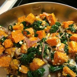 Butternut Squash with Wilted Spinach Recipe - (4.6/5)_image