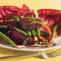 Green Bean and Radicchio Salad with Roasted Beets and Balsamic Red Onions_image