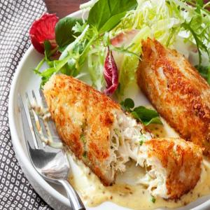 Crabmeat Cakes with Mustard Sauce image