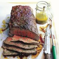 Wood-Smoked Tri-Tip with Sicilian Herb Sauce image