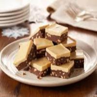 Chocolate Peanut Butter Glazed Fudge_image