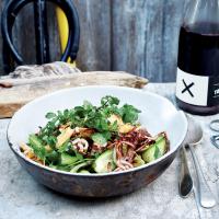 Squid Salad with Cucumber, Watercress, and Cilantro_image