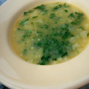 Portuguese Coriander Soup (Sopa De Coentro) image
