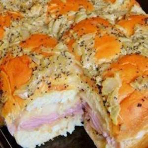 kings hawaiian baked ham swiss sandwiches_image