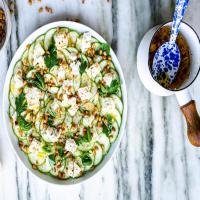 Raw Zucchini Salad with Marinated Feta and Lemon_image