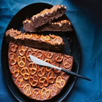 Dark Chocolate Pretzel Cake image