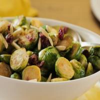 Brussels Sprouts with Dried Cranberries and Almonds_image