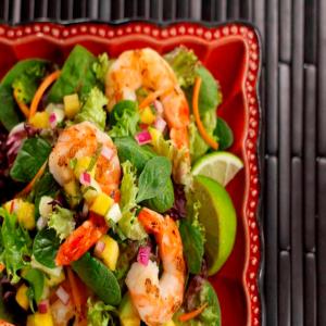 Grilled Shrimp With Pineapple Cucumber Salsa_image
