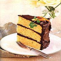 Orange-Almond Cake with Chocolate Icing image