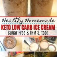 Healthy Homemade Keto Ice Cream in a Jar | Low Carb, Trim Healthy Mama S, too!_image