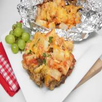 Grilled Taco Burger and Potato Foil Packets_image