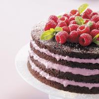Light Chocolate Torte with Raspberry Filling_image