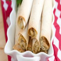 Creamy Baked Chicken Taquitos image