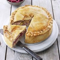 Pistachio & cranberry pork pie image