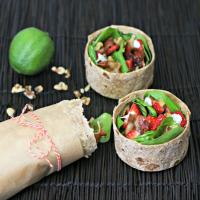 Strawberry Spinach Salad Breakfast Wrap_image