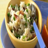 Parmesan Rice and Peas with Bacon image