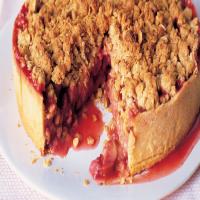 Rhubarb-Strawberry Tart with Crisp Oat Topping_image
