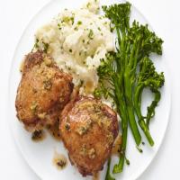 Lemon-Mustard Chicken with Chive Mashed Potatoes_image
