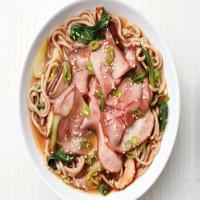 Soba Noodle Soup with Roast Beef image