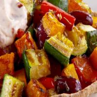 Roasted Vegetables with Chipotle Cream image