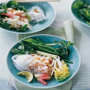Asian Shrimp Salad with Vegetables and Herbs_image