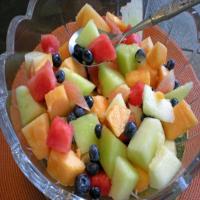 Blueberry Melon Salad With Thyme Syrup_image
