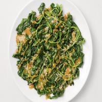 Spinach with Tahini Sauce image