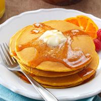 Pumpkin Pancakes with Sweet Apple Cider Syrup_image