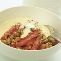 Rhubarb, Almond and Ginger Crumble_image