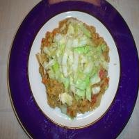 Dal and Rice With Spicy Fried Cabbage_image