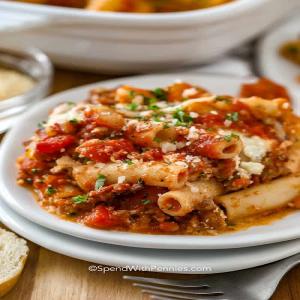 Baked Ziti Recipe (easy to make) - Spend With Pennies_image