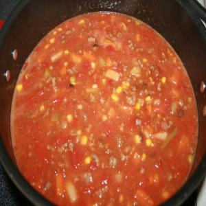Spicy Vegetable Beef Chili Soup image