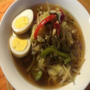 Vegetarian Ramen Noodle Soup_image