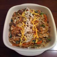 Chop Chae (Korean Mixed Vegetables With Beef and Noodles)_image