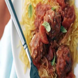 Skinny Italian Bulgur Meatballs with Spaghetti Squash_image