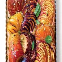Sweet Focaccia with Peaches and Plums_image