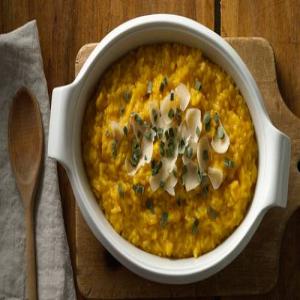 Microwave Risotto with Winter Squash, Maple Syrup and Sage_image