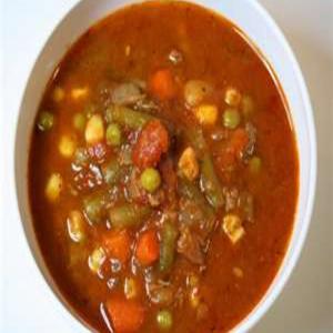 Homemade Vegetable Beef Soup of the South_image