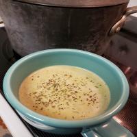 Cream of Asparagus and Mushroom Soup image