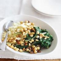 Swiss Chard With Chickpeas and Couscous image